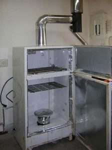 Коптильня из холодильника с фото