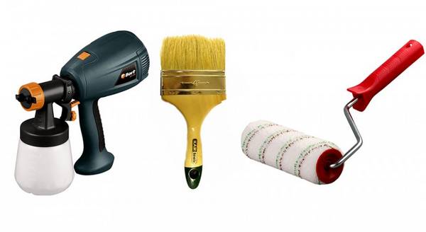 Обзор инструментов для покраски: валики, кисти, краскопульт с фото