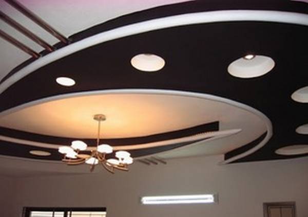 Как сделать потолок из гипсокартона с подсветкой с фото